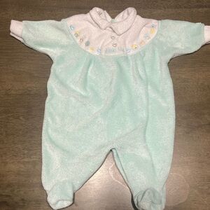 Mint Green Baby One Piece vintage Little Me